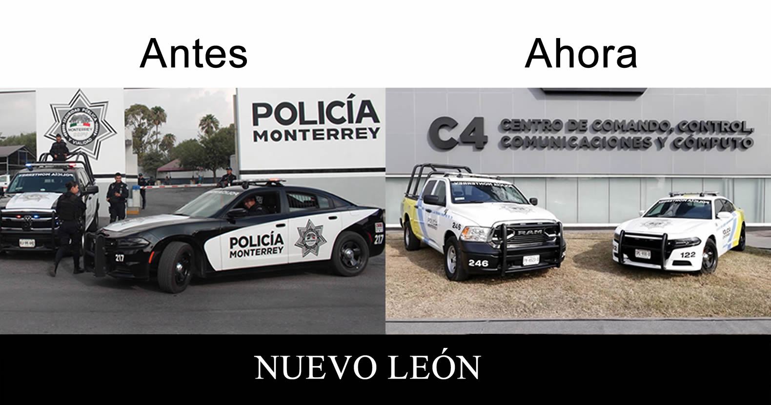 Presenta Colosio nuevos colores de la Policia de Monterrey