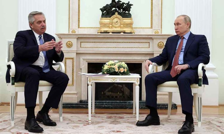 Presidente de Argentina abre a Putin las puertas de América Latina