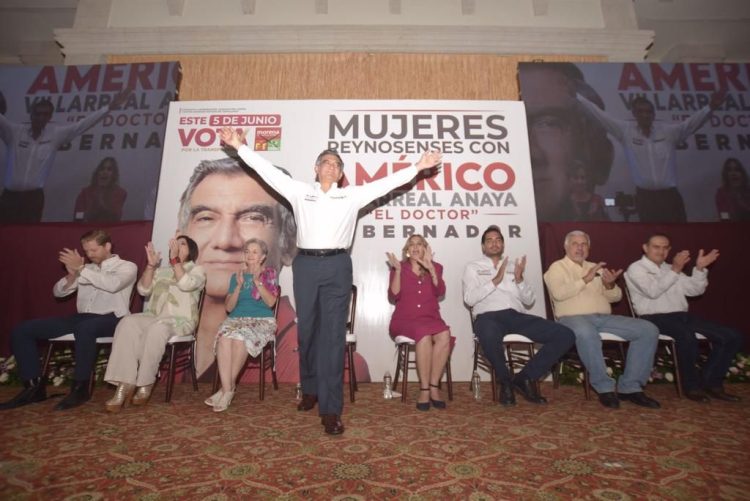 Maki alza la mano a Américo; “hay que cambiar miedo por esperanza”, afirma