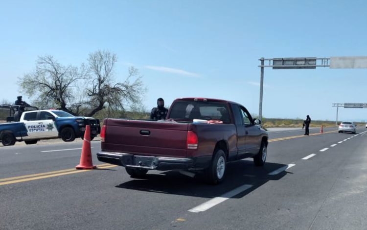 Continuan filtros sanitarios en fronteras estatales de Tamaulipas