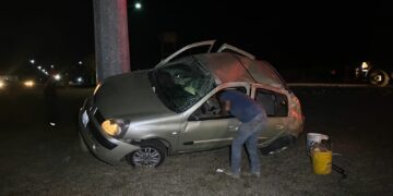 Se voltea en libramiento Naciones Unidas