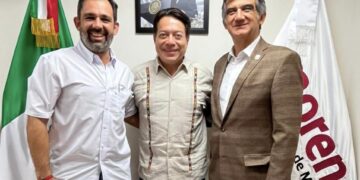 Se reúnen Américo Villarreal y Mario Delgado; van por la renovación de Morena en Tamaulipas