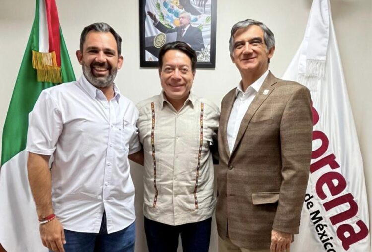 Se reúnen Américo Villarreal y Mario Delgado; van por la renovación de Morena en Tamaulipas