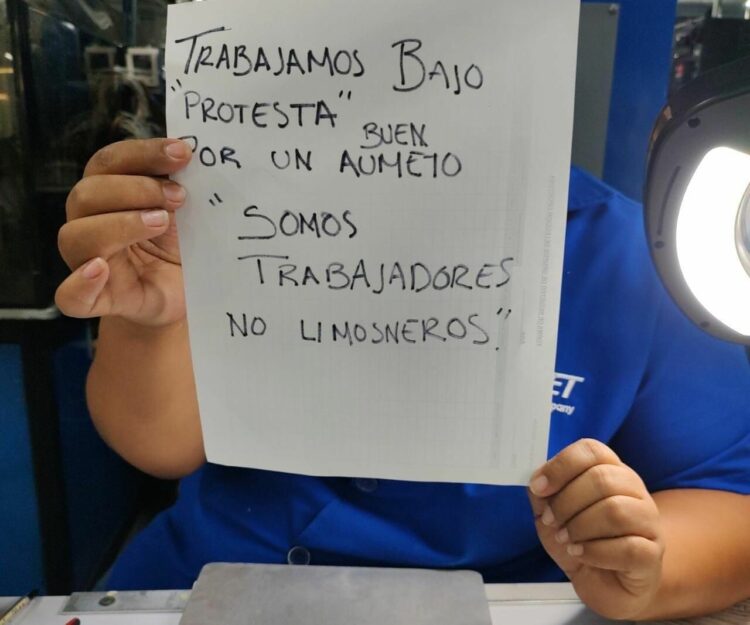 Empleados de la KEMET analizan paro laboral