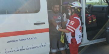 Embiste a motociclista en Bulevar Práxedis Balboa