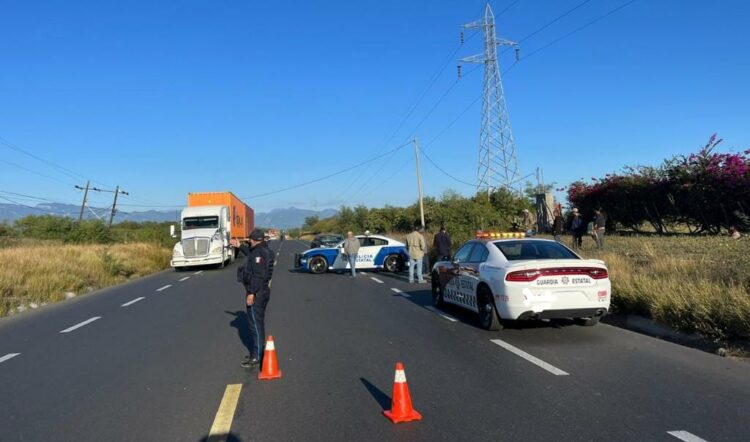 Reportan un solo carril en funcionamiento en la carretera Victoria – Monterrey