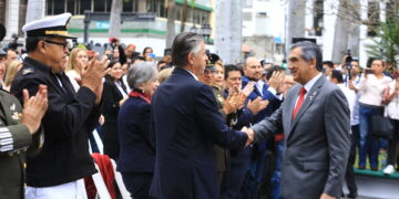 Preside gobernador ceremonia cívica y Mesa de Seguridad en Tampico