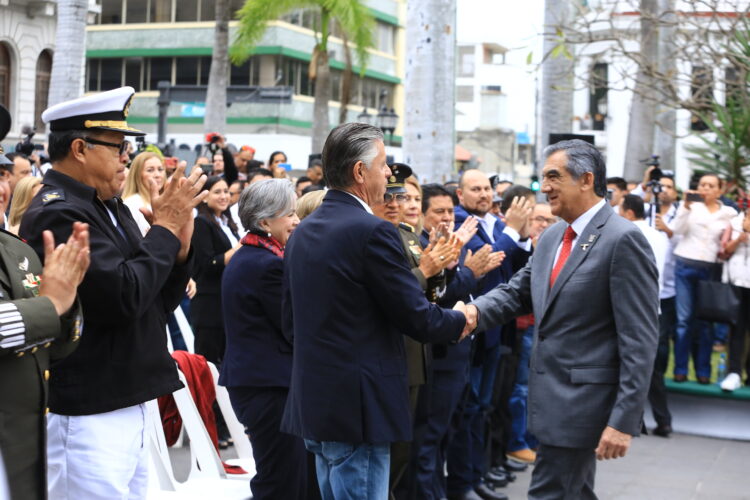 Preside gobernador ceremonia cívica y Mesa de Seguridad en Tampico