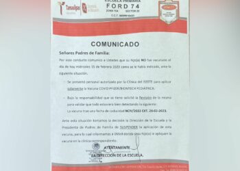 Entrega ISSSTE vacunas inservibles de Covid a escuela de Tamaulipas