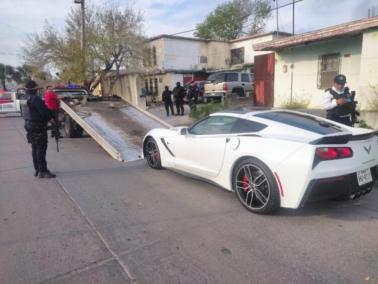 Recupera Guardia Estatal Corvette robado en Matamoros