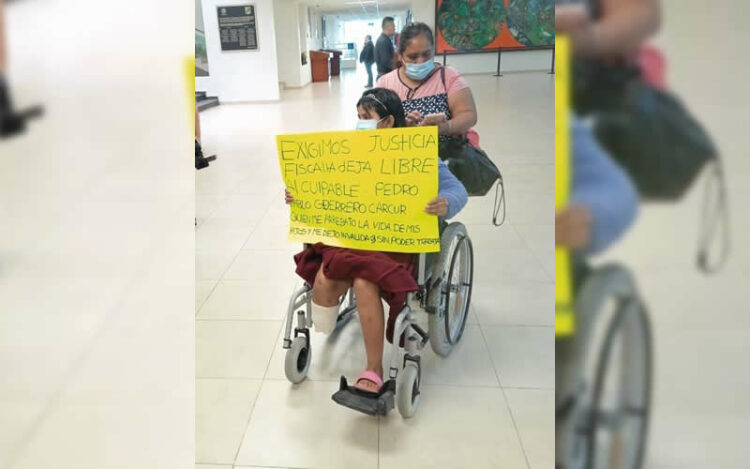 Mujer atropellada exige justicia en el Congreso de Tamaulipas