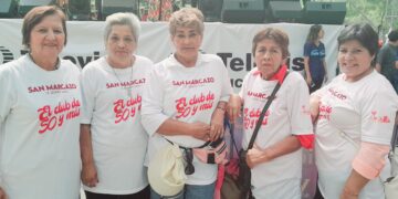 Chicas de 50 y más presentes como cada año en el San Marcazo.