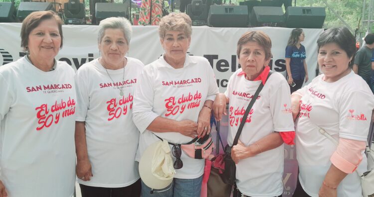 Chicas de 50 y más presentes como cada año en el San Marcazo.