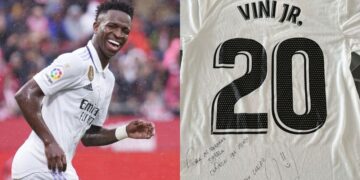 Vinicius JR. manda camiseta de fútbol autografiada a Paulo Dybala.
