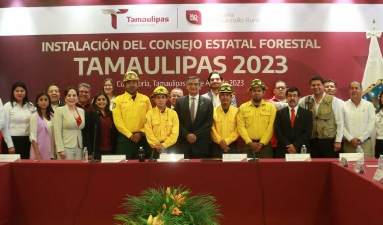 Instala el gobernador Consejo Estatal Forestal en Tamaulipas