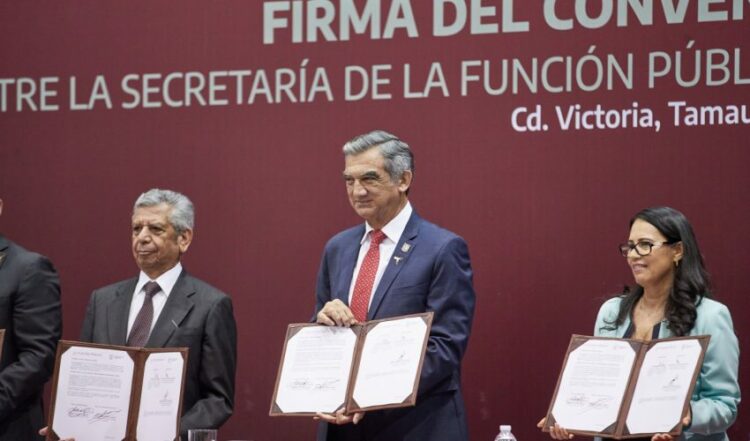 Gobierno de Tamaulipas y SFP suscriben convenio para fortalecer la rendición de cuentas y la gestión gubernamental