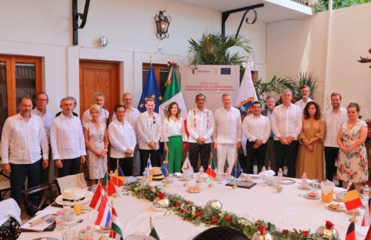 Son huéspedes distinguidos de Victoria embajadores de la Unión Europea