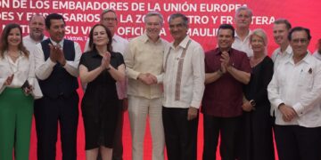 Exponen ventajas competitivas del norte de Tamaulipas a embajadores