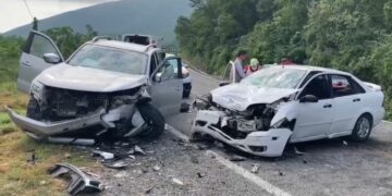 Accidente en la antigua carretera a Tula deja 7 lesionados