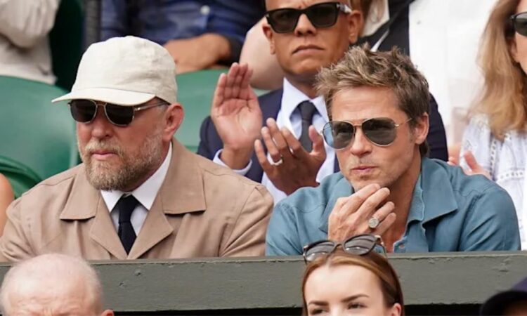 Brad Pitt y Guy Ritchie iluminan las gradas en la final de Wimbledon