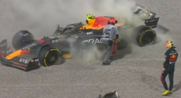 Checo Pérez abandona la Sprint en Qatar tras colisión con Ocón
