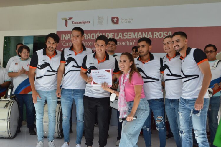 Correcaminos forma parte de la Semana Rosa en el Centro Oncológico