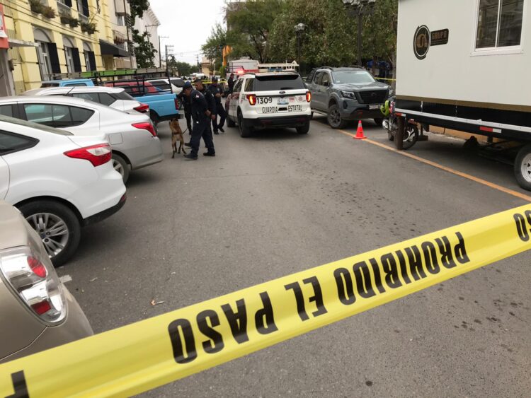 Movilización en el centro de Ciudad Victoria por artefactos explosivos