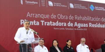 Inicia gobernador rehabilitación de Planta Tratadora de Aguas en Nuevo Laredo