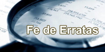 Que significa Fe de erratas