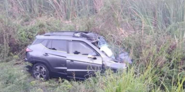 Chocó contra un caballo y salió lesionada