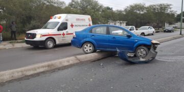 Fuerte colision en la salida Monterrey