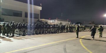 Continúa arribo de fuerzas federales a Tamaulipas