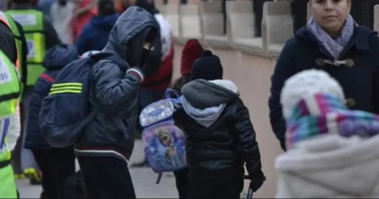 ausentismo escolar por el frío