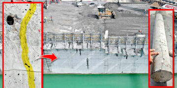 grietas en presa en Nuevo León