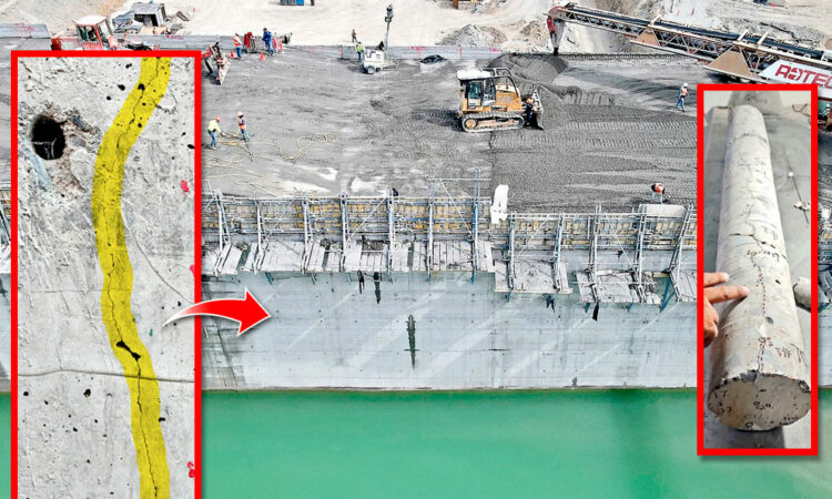 grietas en presa en Nuevo León