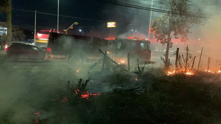 Predio fue consumido en llamar en Av. Jose Sulaiman