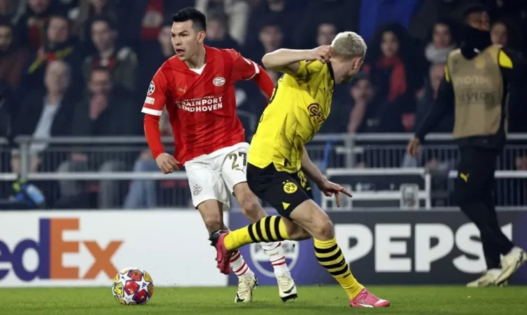 PSV y Dortmund pactan empate en noche de Champions