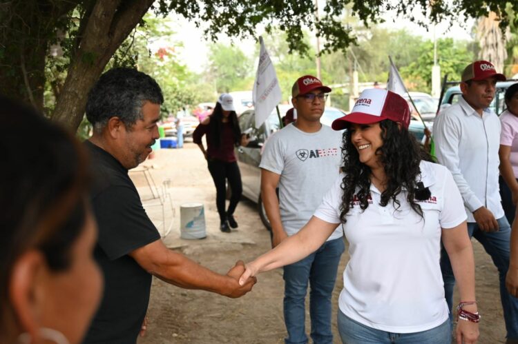 En Güemez las candidatas de Morena, Olga Sosa y Yesenia Sánchez, promueven el bienestar de las familias