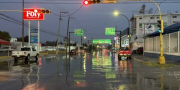 Una fuerte lluvia en Victoria sorprendió hoy