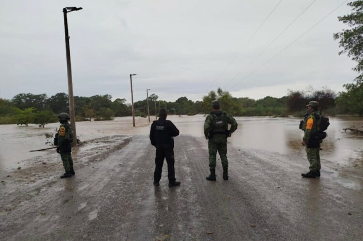 Evacuación en Llera por desbordamiento del río Guayalejo