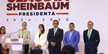 Presenta Américo a Claudia Sheinbaum y su gabinete los proyectos estratégicos de Tamaulipas