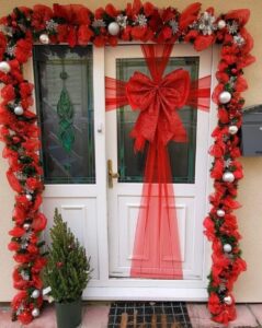 Lazos para puertas de navidad 