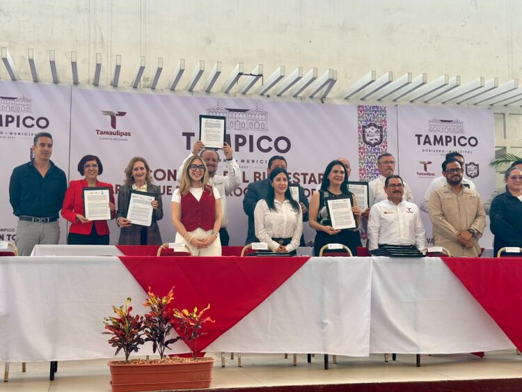 Firma Universidad Tecnológica del Mar de Tamaulipas Bicentenario convenio “Economía del Bienestar” con el Gobierno de Tampico