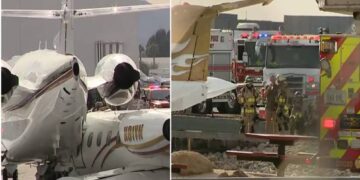 Colisionan dos aviones en aeropuerto de Arizona; hay un muerto y tres heridos