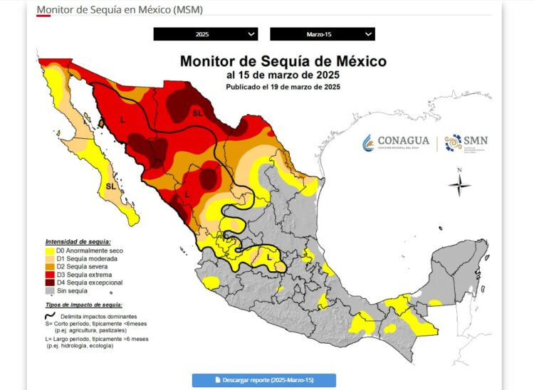 Siete municipios de Tamaulipas padecen sequía severa