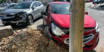 Imprudente al volante provoca choque en el 19 Berriozábal