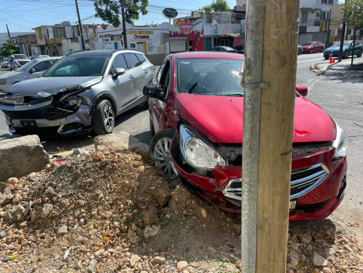 Imprudente al volante provoca choque en el 19 Berriozábal
