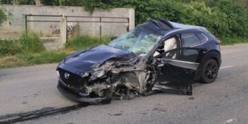 Choque suspende parcialmente la circulación en la carretera Victoria Monterrey