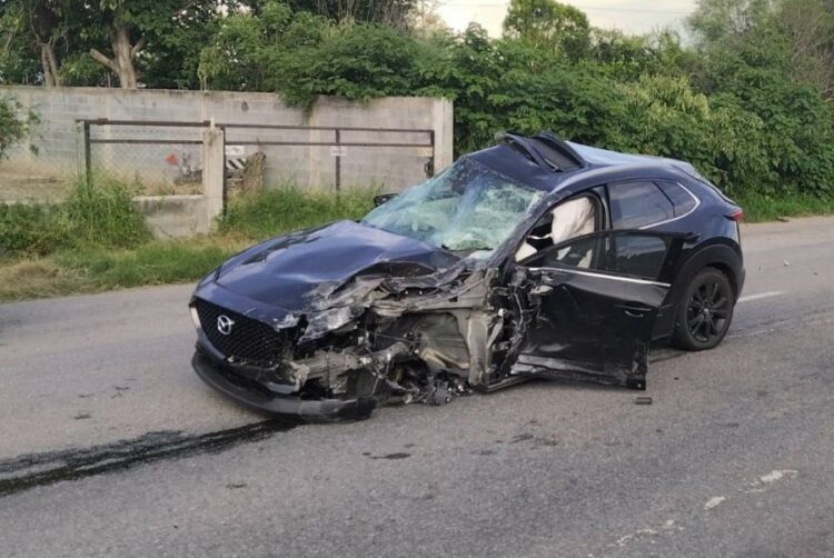 Choque suspende parcialmente la circulación en la carretera Victoria Monterrey