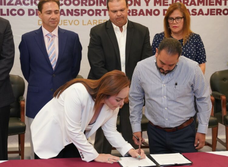 Carmen Lilia impulsa histórica transformación del transporte público en Nuevo Laredo